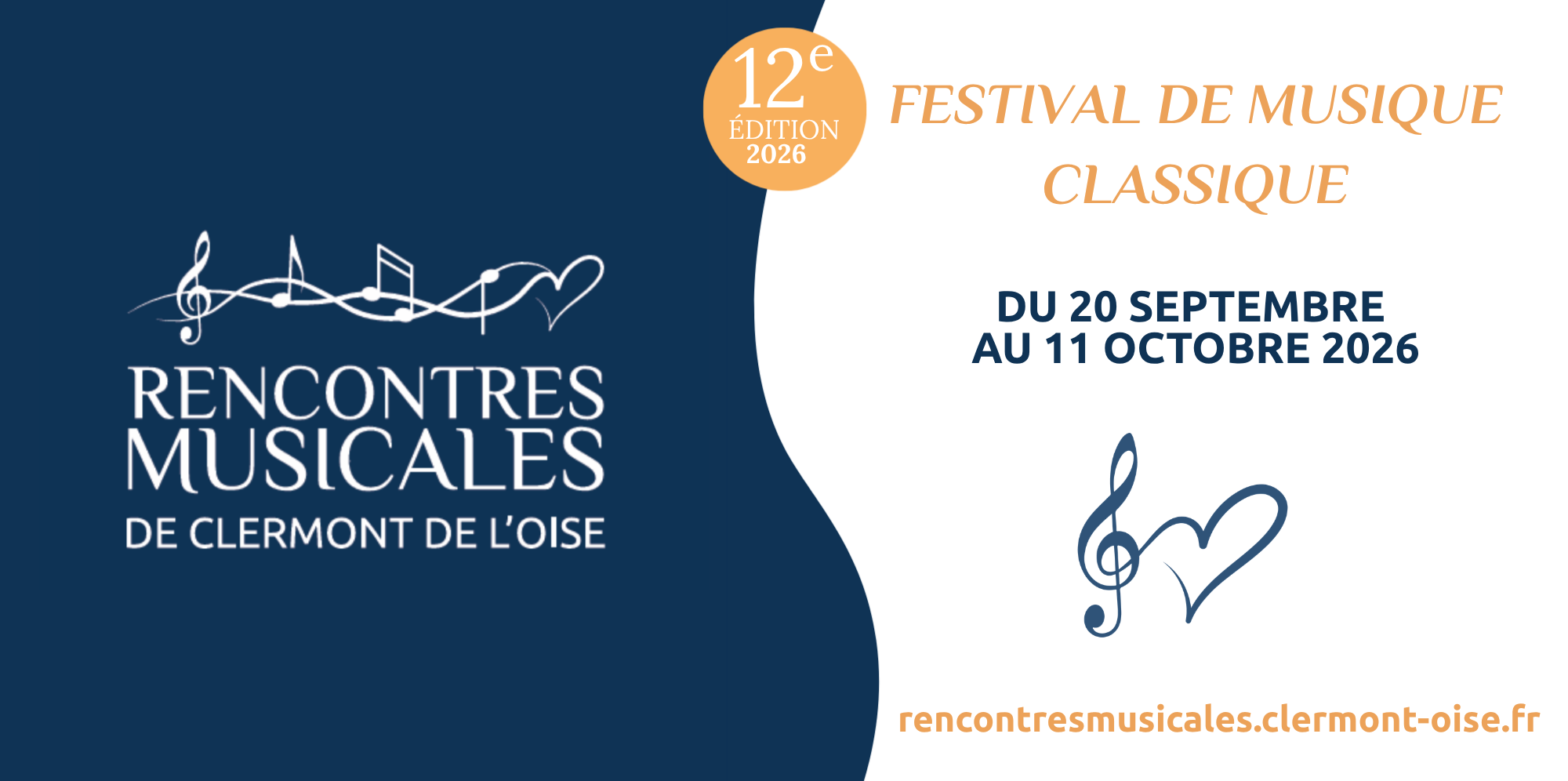 Banniere du festival des rencontres musicales de Clermont de l'Oise